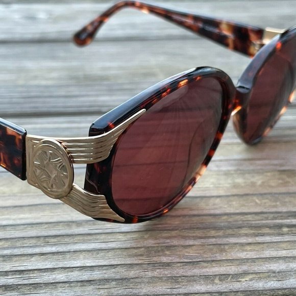 Sascha Sun by Classic Optic Women Sunglasses Brown Tortoise TEAKWOOD Eye Wear Sh - Picture 2 of 12